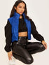 I SAW IT FIRST CROPPED PADDED GILET - ROYAL BLUE